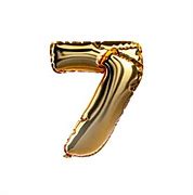 Image result for Gold Number 7 Clip Art