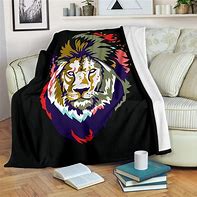 Image result for Blue Style Lion Blanket