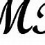 Image result for M Bold Font