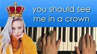 Image result for You Should See Me in a Crown Notes for Key Oard