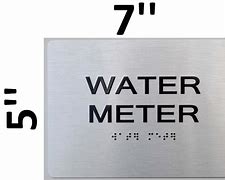 Image result for Water Meter Sign