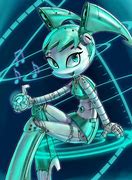 Image result for Cyberpunk Cyborg Girl Robot Anime