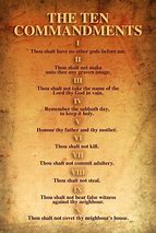 Image result for 10 Commandments Christian