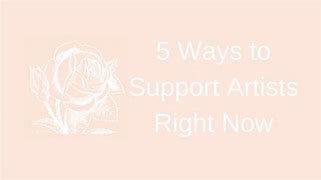 Image result for Support Artists Buy Their Work