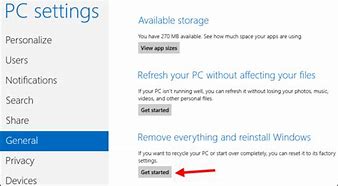 Image result for Reset This PC Windows 8