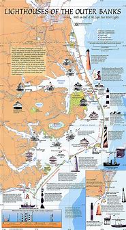 Image result for Outer Banks NC Lighthouse Map