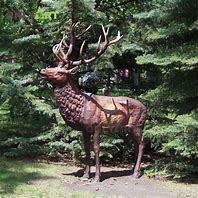 Image result for Life-Size Deer Garden Statues