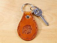 Image result for Tooled Leather Keychain
