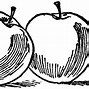 Image result for Black and White Single Apple