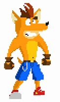 Image result for Crash Bandicoot Pixel Art
