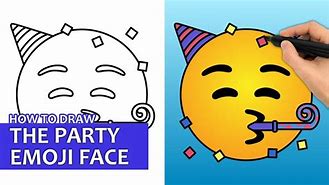 Image result for How to Draw Emoji with a Party Hat
