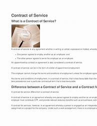Image result for Valid Contract of Servie