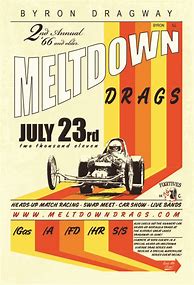 Image result for 60s Drag Racing Poster