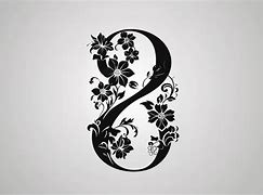 Image result for Black Bold Number 8