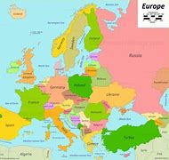 Image result for Europe Map with Countries Names