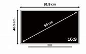 Image result for Samsung 37 Inch TV Dimensions