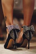 Image result for Heels with Rhinestone Bows