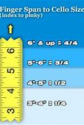 Image result for Cello Size Chart