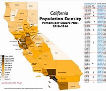 Image result for California Population Density