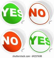 Image result for Yes and No Stickers