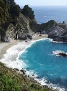 Image result for Famous Waterfall Big Sur Beach