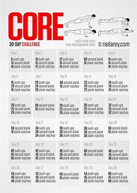Image result for 30-Day Core Fitness Challenge