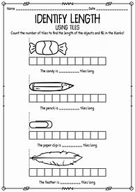 Image result for Measuring Kindergarten Worksheets