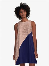 Image result for Rose Gold and Blue Dress