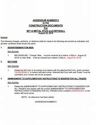 Image result for Addendum to Construction Agreement