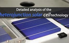 Image result for Heterojunction Solar Cell
