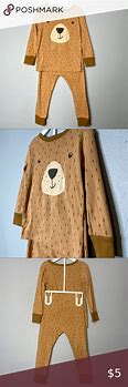 Image result for Bear Flannel Pajamas Old Navy