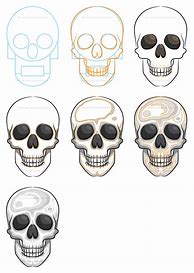 Image result for Easy Skull Head Drawings
