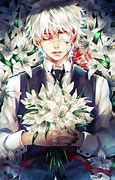 Image result for Anime Boy Flowers Aesthetic