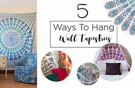 Image result for How to Hang a Tapestry On the Wall