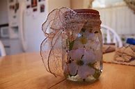 Image result for Floating Flower Mason Jar