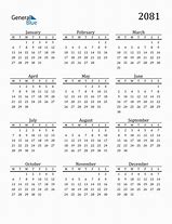 Image result for 2081 Calendar