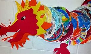Image result for Chinese Dragon Face Paper Plate