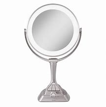 Image result for Lighted Pedestal Makeup Mirror