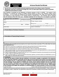 Image result for Arizona Resale Tax Certificate