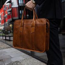 Image result for Leather Computer Briefcase