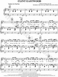 Image result for Clint Eastwood Sheet Music
