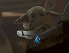 Image result for Baby Yoda Scared