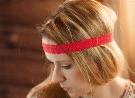 Image result for skinny red headband