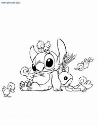 Image result for Stitch Aloha Coloring Pages