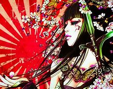 Image result for Geisha Art Wallpaper