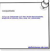 Image result for casquetada