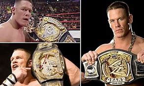 Image result for John Cena with 3 Belt