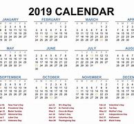 Image result for Calendar 2019 Year Free Printable