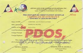 Image result for Pdos Certificate Sample