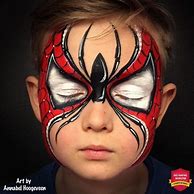 Image result for Face Painting Spider-Man Batman